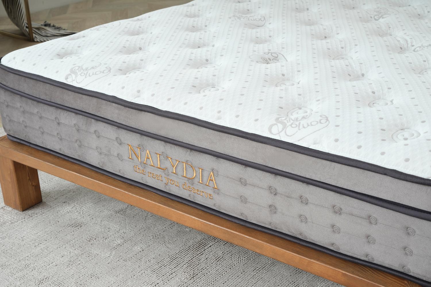 Πλευρική όψη στρώματος Nalydia JOYREST με λεπτομέρεια ύφασμα