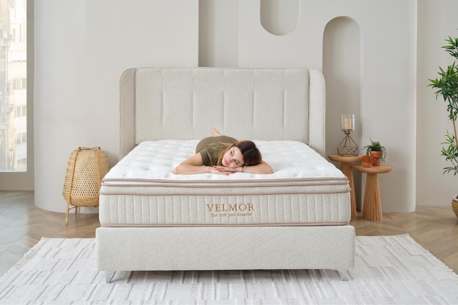 Κρεβάτι JOYREST Elegant με στρώμα Velmor – ιδανικό για σύγχρονα υπνοδωμάτια