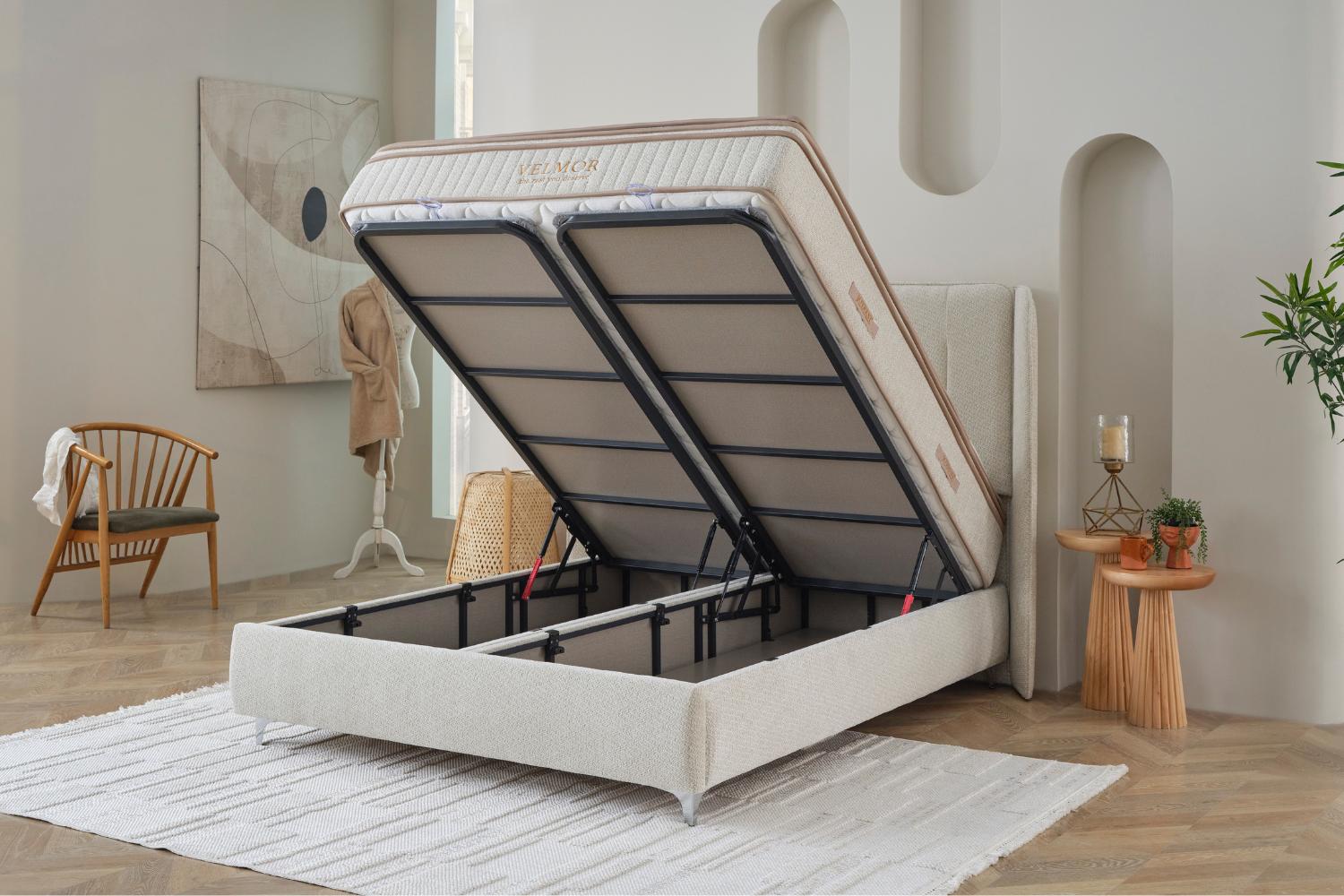 Κρεβάτι Elegant JOYREST με αποθηκευτικό χώρο – πλευρική όψη