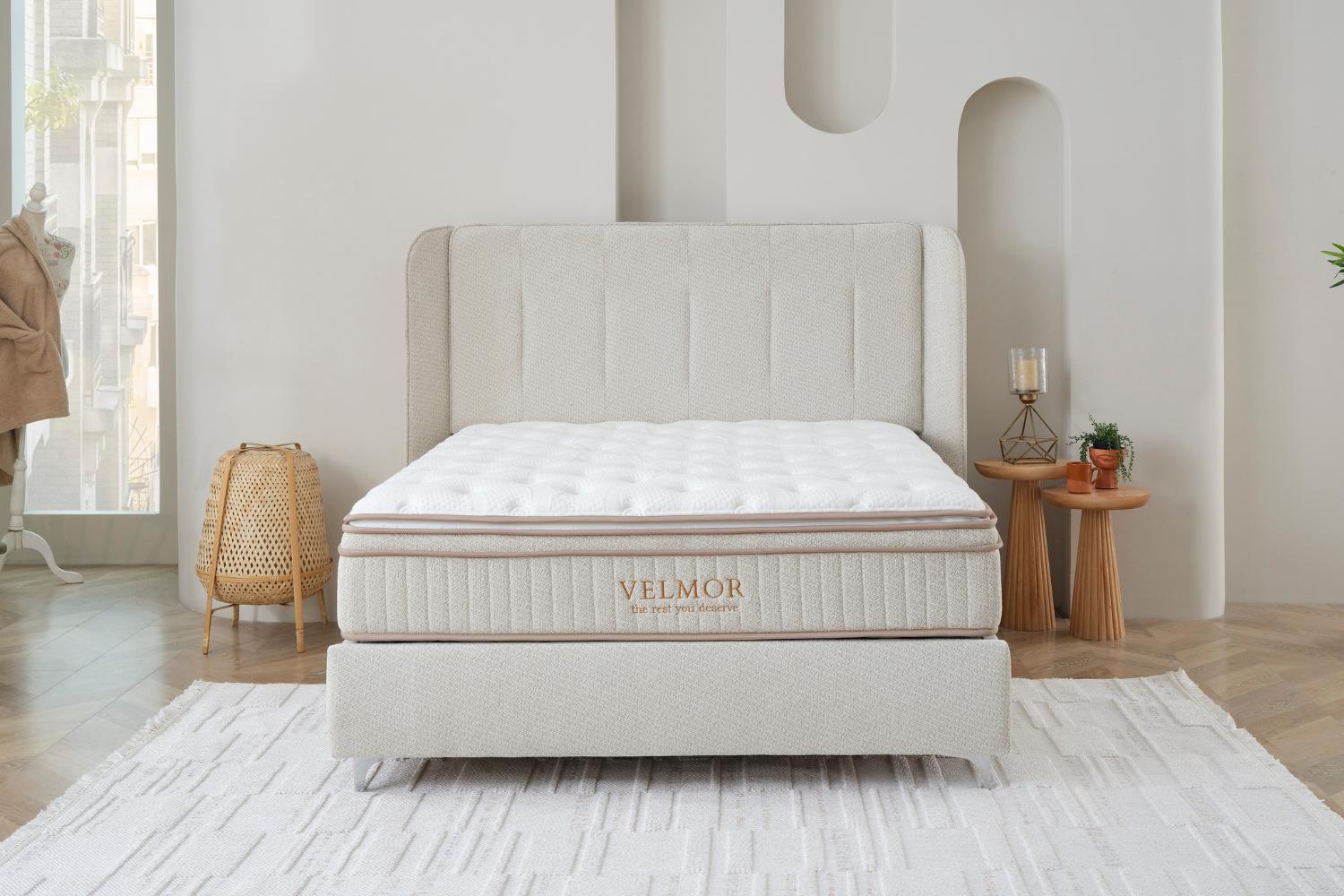 Κρεβάτι JOYREST Elegant με στρώμα Velmor – ενισχυμένη περιμετρική στήριξη