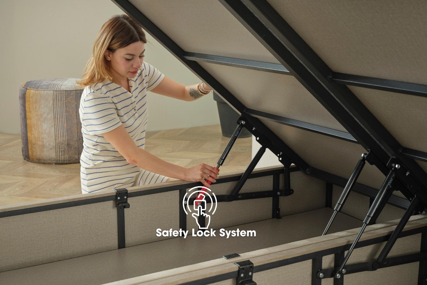 Κρεβάτι με αποθηκευτικό JOYREST Empire και στρώμα Tempus