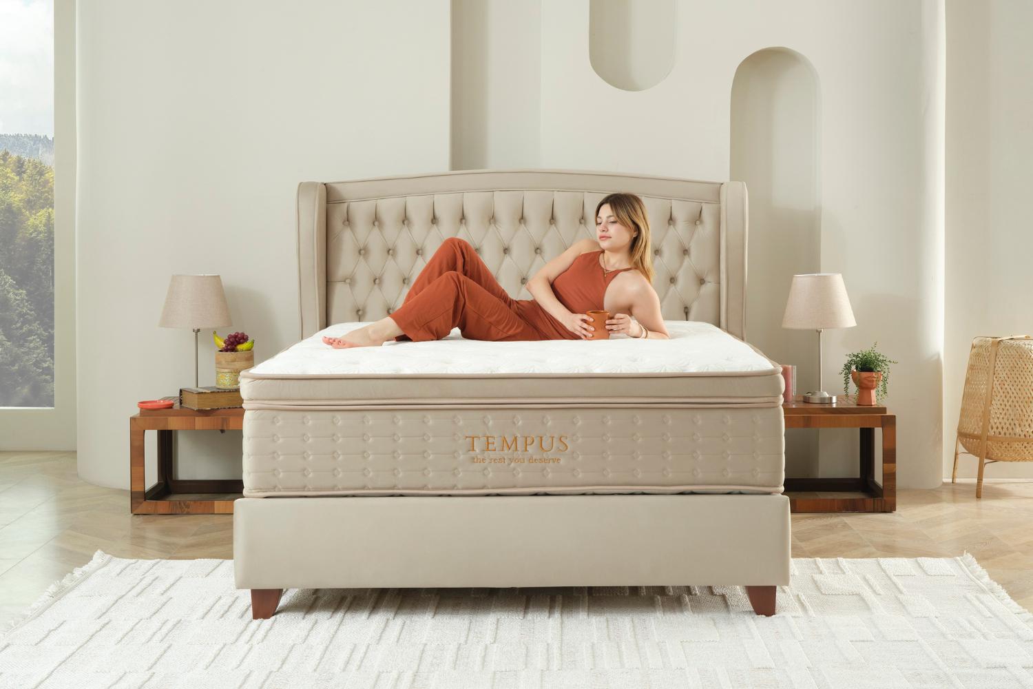 Κρεβάτι JOYREST Empire με στρώμα Tempus και αποθηκευτικό χώρο