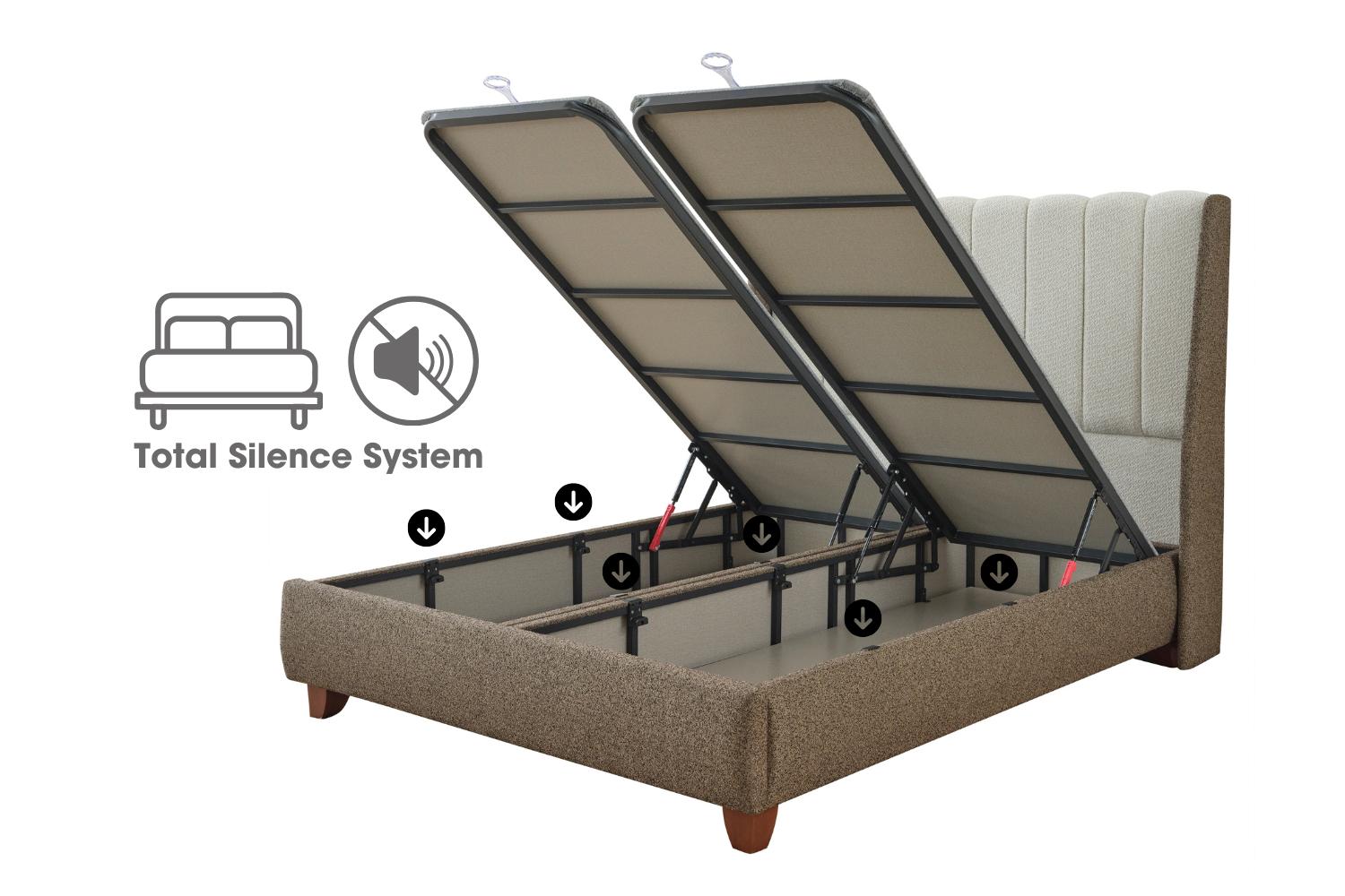 Κρεβάτι Hypnos JOYREST – αθόρυβος μεταλλικός σκελετός & τεχνολογία TSS