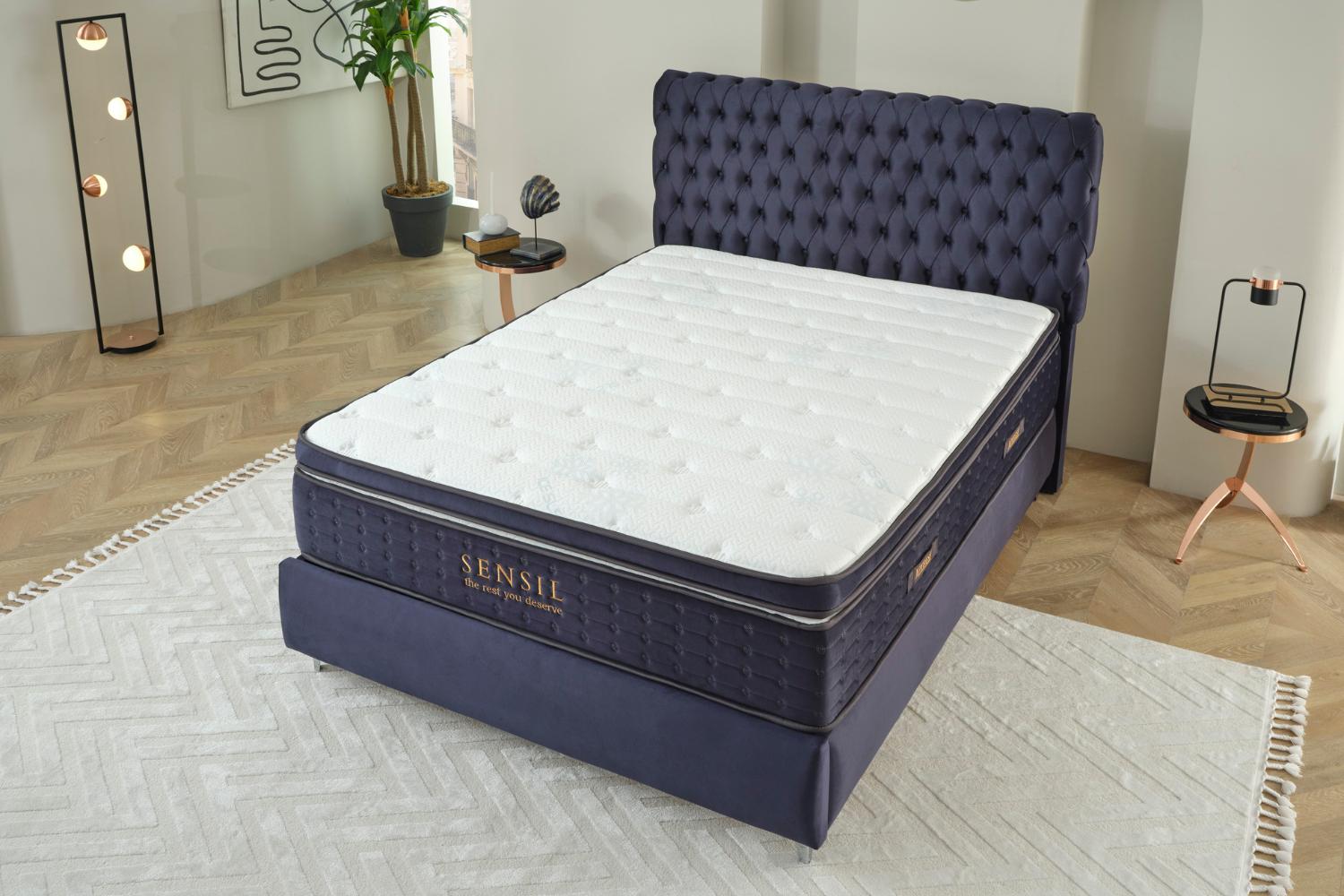 Κρεβάτι JOYREST Luxury με στρώμα Sensil – λεπτομέρεια στο μηχανισμό αποθήκης