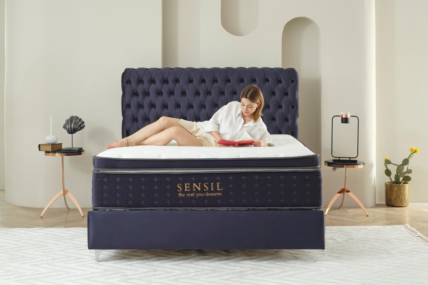 Κρεβάτι JOYREST Luxury με στρώμα Sensil και αποθηκευτικό χώρο