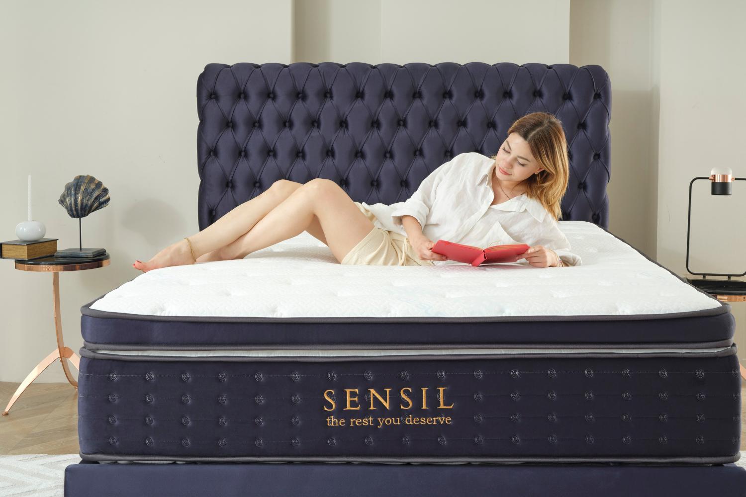 Κρεβάτι JOYREST Luxury με στρώμα Sensil – πολυτελής και λειτουργική επιλογή