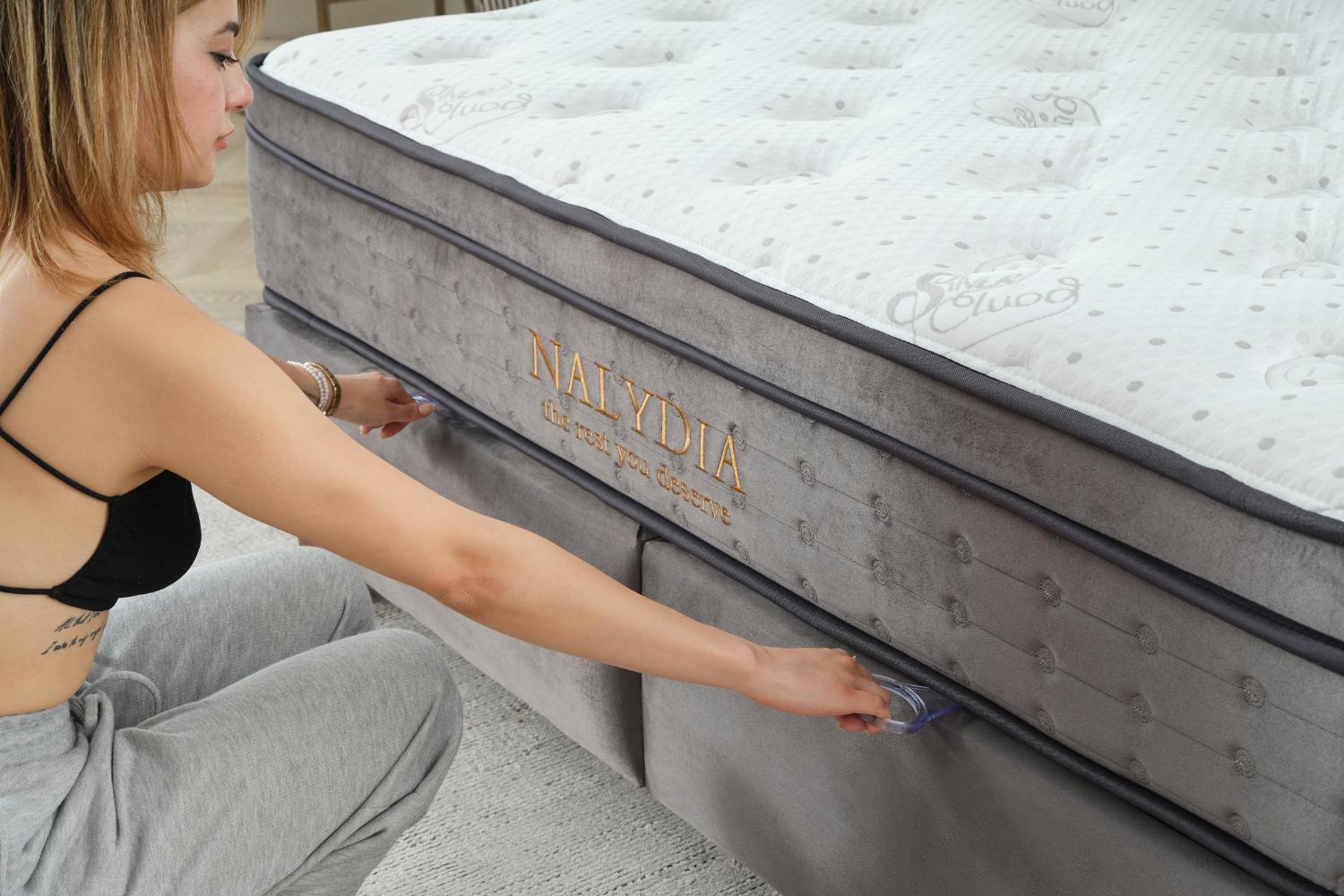 Κρεβάτι JOYREST Riviera με στρώμα Nalydia – λειτουργικός & stylish