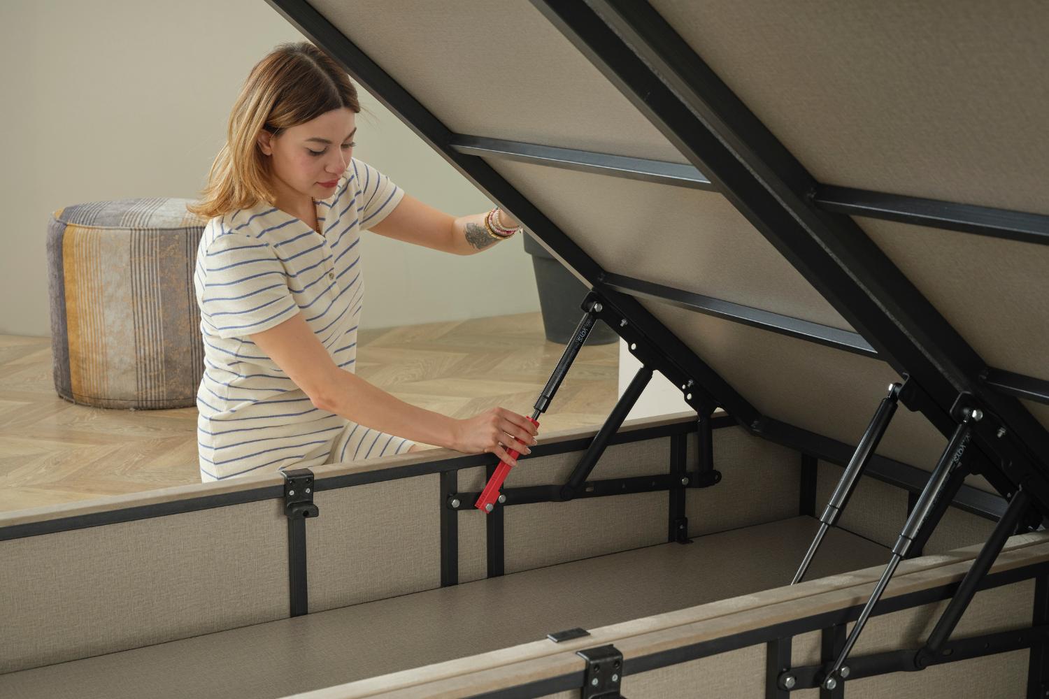 Κρεβάτι Palermo JOYREST – best seller με στρώμα Proflex και αποθηκευτικό χώρο