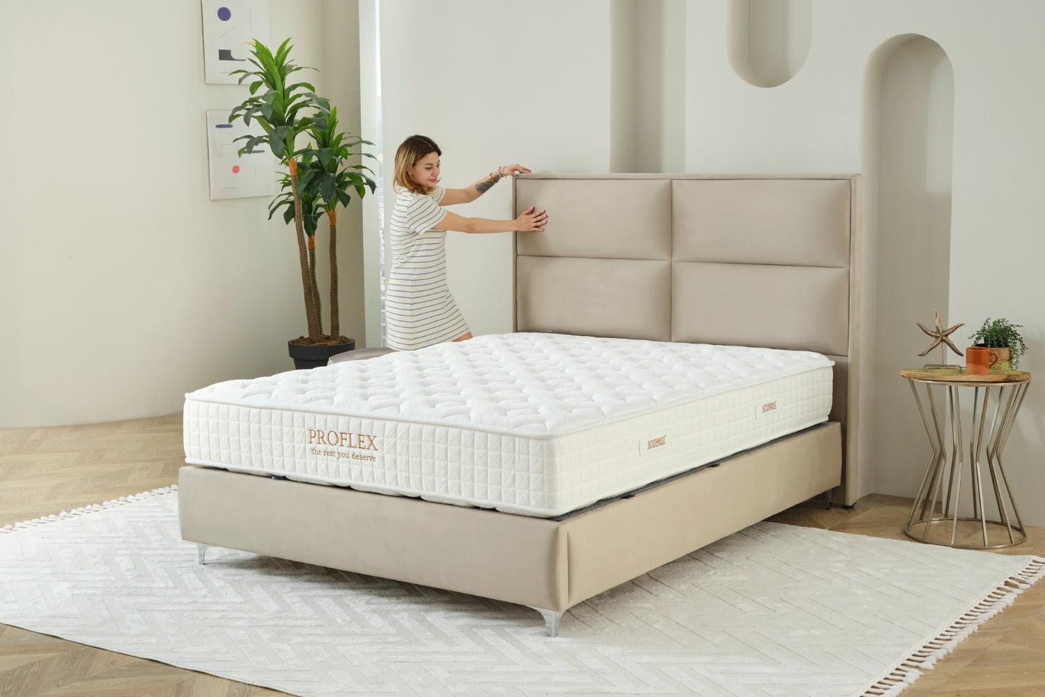 Κρεβάτι Palermo JOYREST με αποθήκη και στρώμα Proflex – από τα καλύτερα της αγοράς