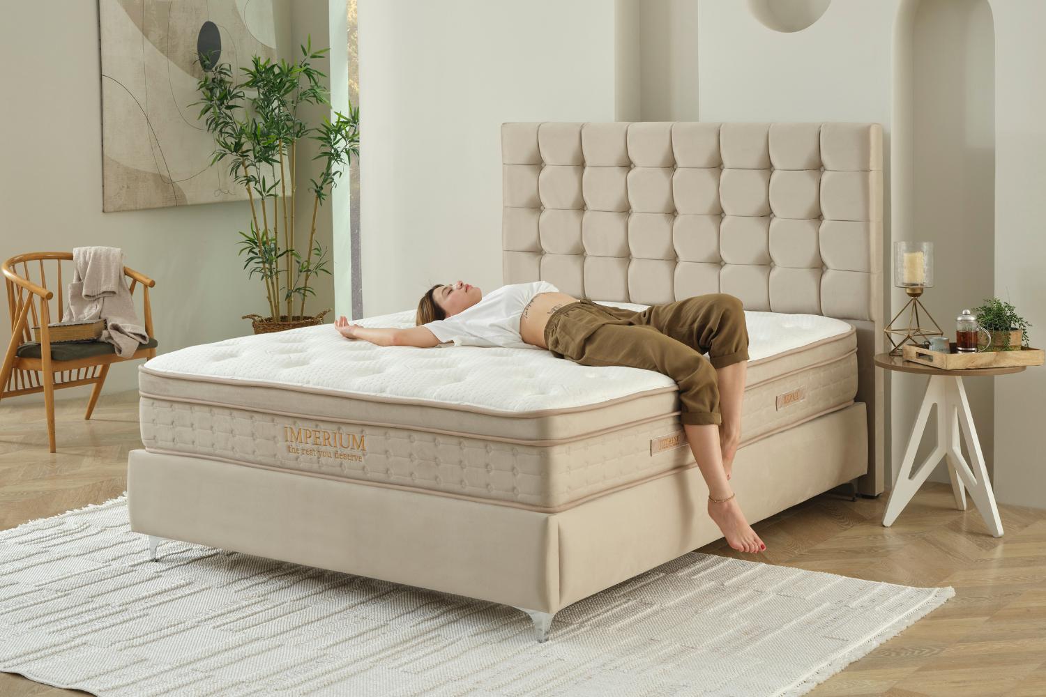 Κρεβάτι Regency JOYREST – αποθηκευτικός χώρος TSS & στρώμα Imperium με ανώστρωμα