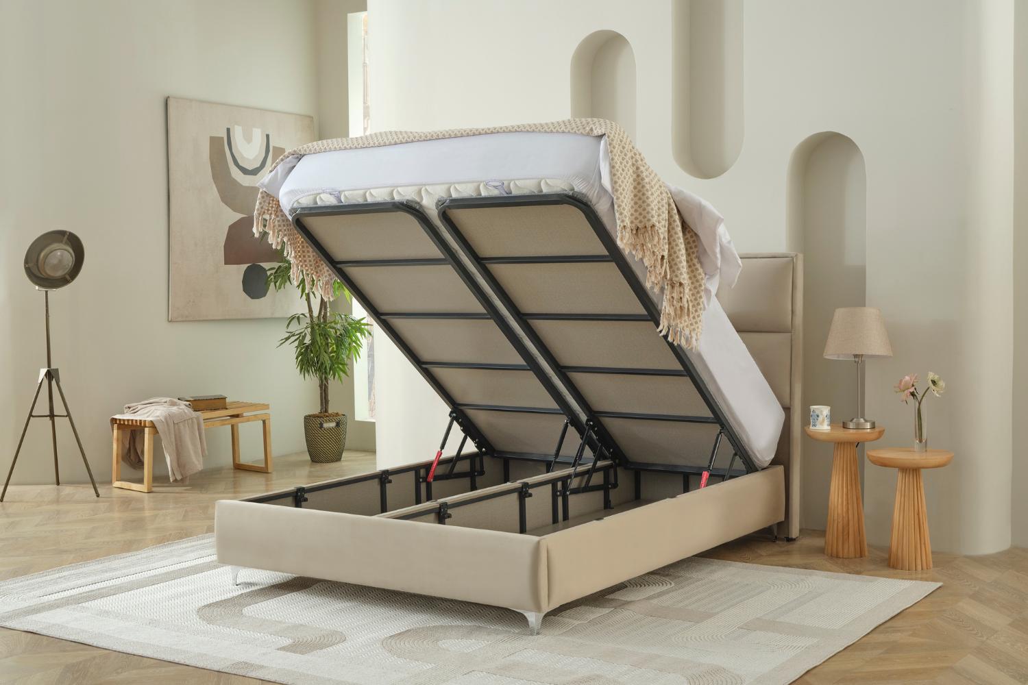 JOYREST Uniq – premium κρεβάτι με ενσωματωμένη αποθήκη