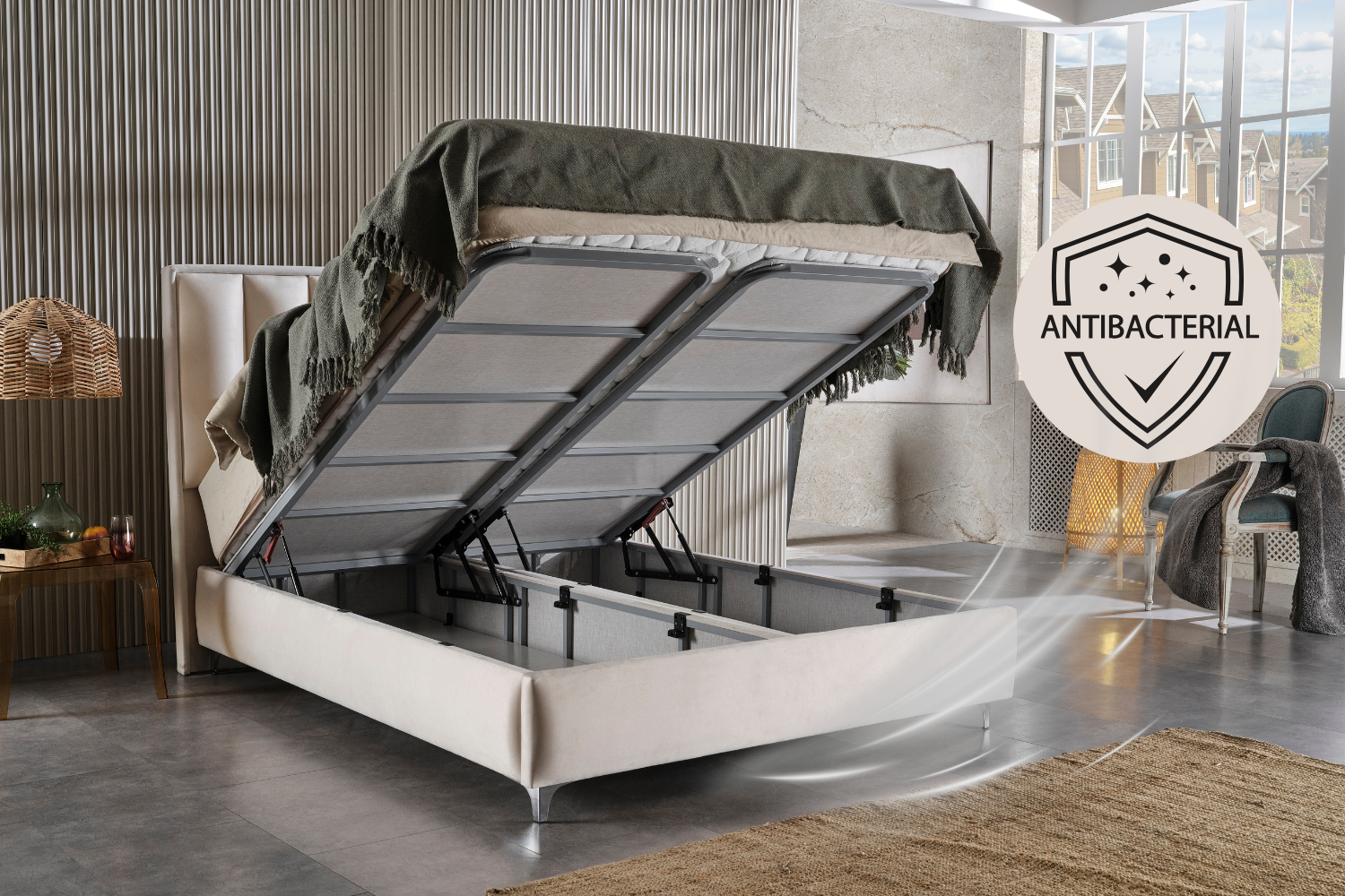 Κρεβάτι JOYREST με αποθηκευτικό χώρο premium κατασκευή