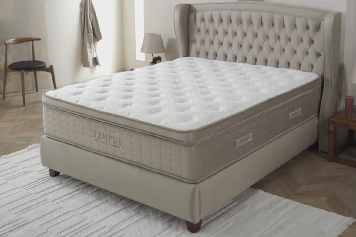 Φόρτωση βίντεο: Κρεβάτι JOYREST Empire με στρώμα Tempus και αποθηκευτικό χώρο