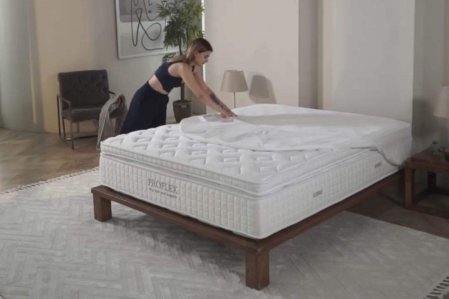 Φόρτωση βίντεο: Αδιάβροχο επίστρωμα στρώματος JOYREST