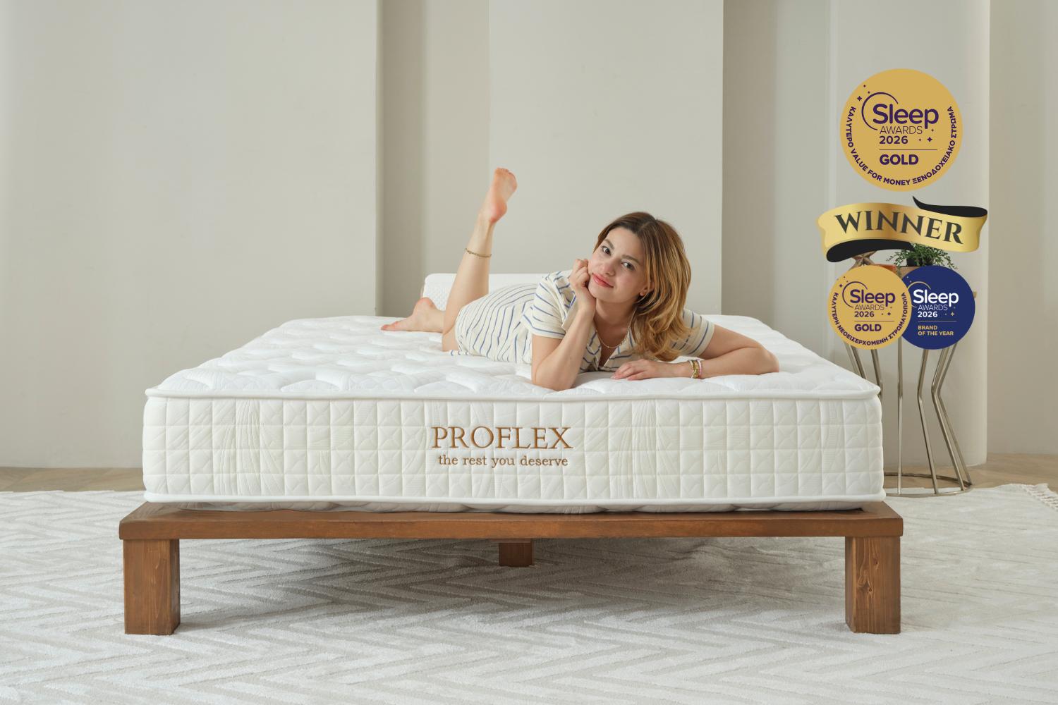 Στρώμα JOYREST Proflex – Χρυσό βραβείο Sleep Awards 2026, καλύτερο ξενοδοχειακό στρώμα στην Ελλάδα